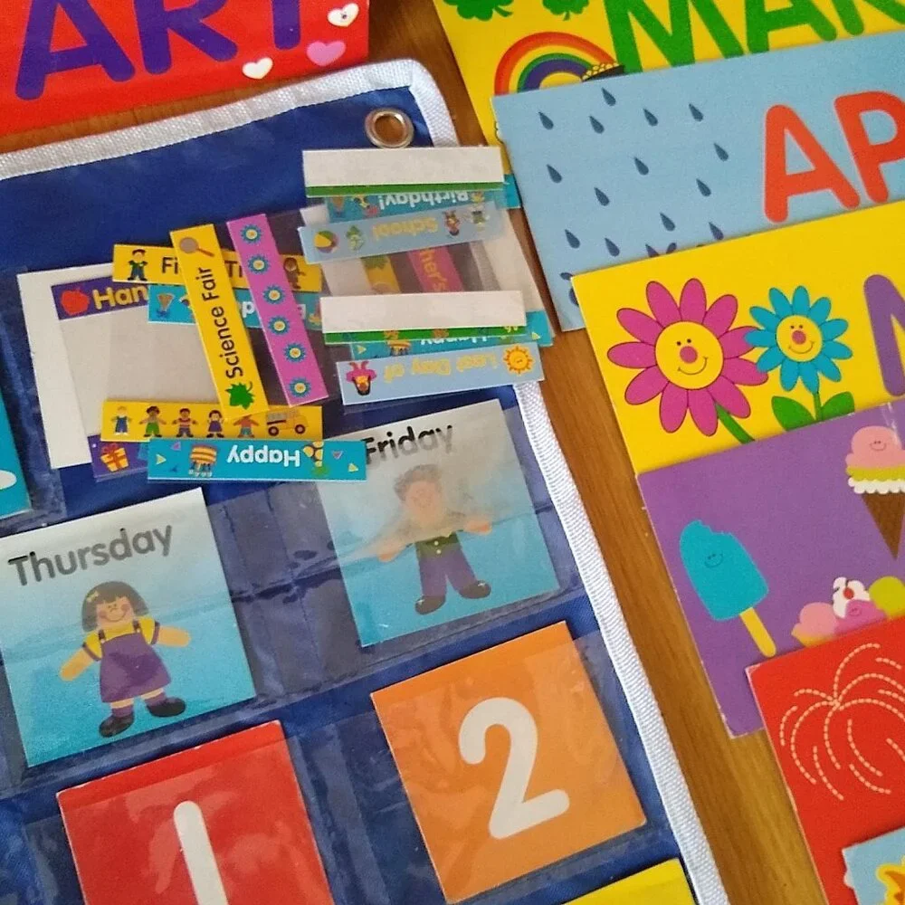 Pocket Chart Monthly Calendar Used